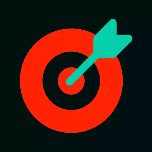 Иконка мишени с зеленой стрелой